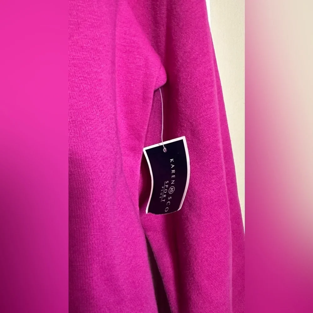 NWT Karen Scott Sport Crewneck Pullover Sweatshirt Size 0X - Picture 5 of 6